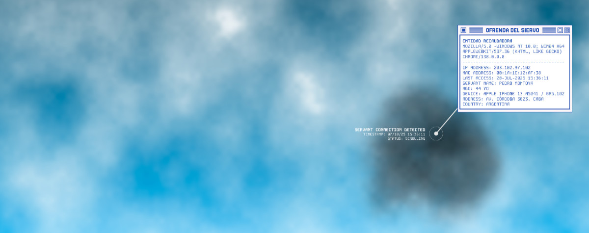 La nube, la detección y extracción de los datos del siervo