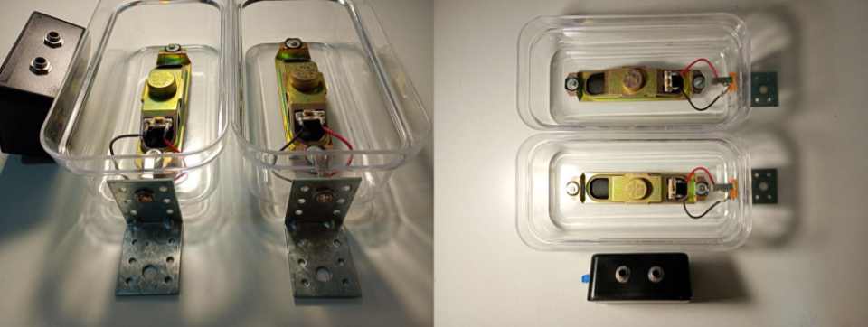 Detalle de los parlantes utilizados en la instalación